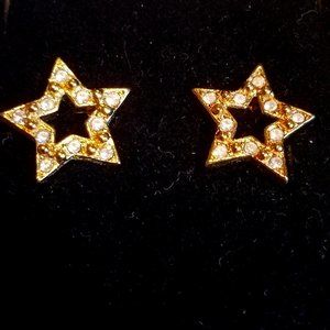 Sparkle Star Earrings (Pierced)